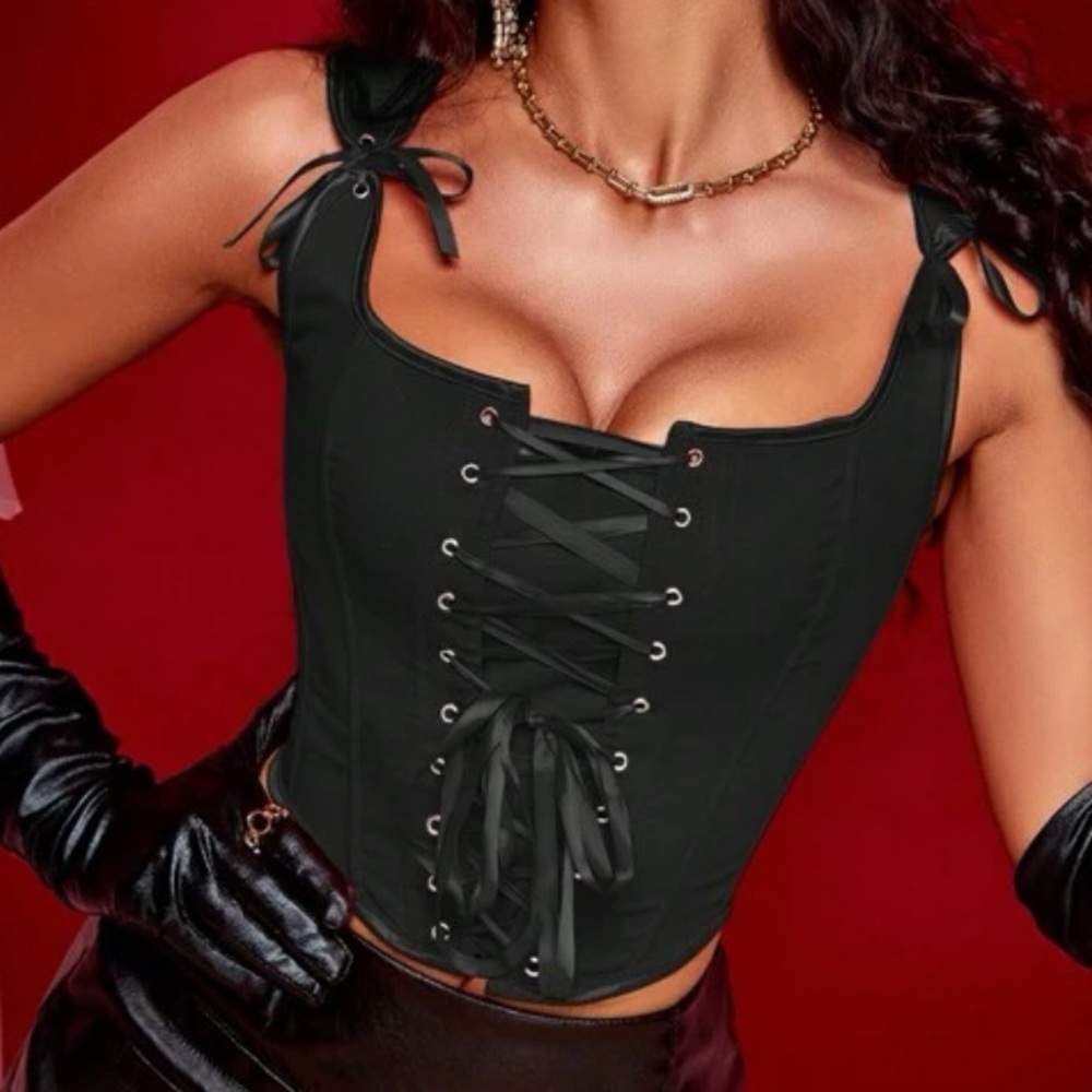 Black corset top